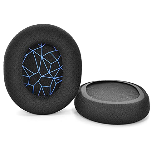 Replacement Fabric Ear Pads Cushion Earmuffs Compatible with SteelSeries Arctis 3 / Arctis 5 / Arctis 7 Arctis 9 / Arctis 1 / SteelSeries Arctis pro Lossless Wireless Gaming Headphone (Black_Blue)