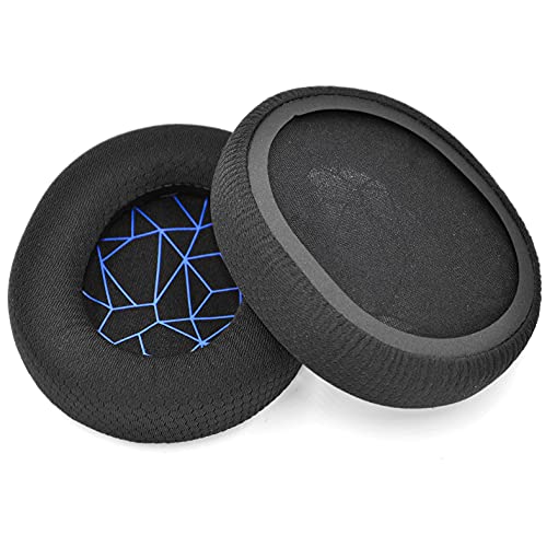 Replacement Fabric Ear Pads Cushion Earmuffs Compatible with SteelSeries Arctis 3 / Arctis 5 / Arctis 7 Arctis 9 / Arctis 1 / SteelSeries Arctis pro Lossless Wireless Gaming Headphone (Black_Blue)