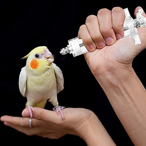 OBANGONG 3 PCS Bird Feeding Syringe Feeding Tubes for Baby Birds Used for Pet Sick Bird Parrot Feed Milk or Medicine,with 3 Curved Tubes 50ml,20ml,10ml