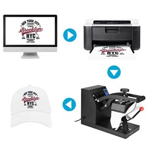PNKKODW Hat Press Digital Baseball Cap Heat Press Machine 6x3.5 Inch Clamshell Design Curved Element Cap Sublimation Transfer Press with LCD Timer and Temperature Control, Rigid Steel Frame