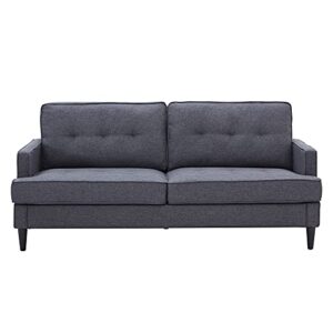 71" modern design couch soft linen upholstery loveseat for compact living space, apartment, dorm.