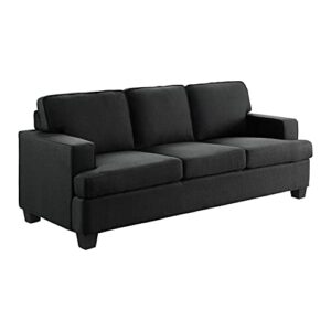 lexicon fernleaf living room sofa, black