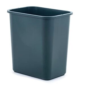 United Solutions 28 Quart ECOSolutions Recyclable Plastic Trash Bin Container Wastebasket for Indoor Commercial or Personal Use (12 Pack)