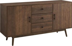 crosley furniture lucas sideboard, brown