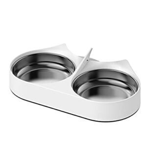 PETLIBRO Pet Food Splitter with Stainless Steel Bowls, Automatic Cat Feeder Bowls for Two Cats or Dogs, Suitable for PETLIBRO Automatic Cat Feeder PLAF005, PLAF006, PLAF103, PLAF203