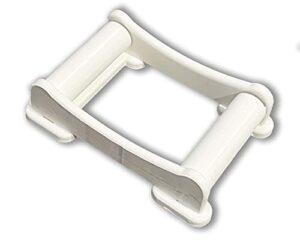 universal filament holder roller, smooth roll operation, fits nearly any size/type of 3d printer filament roll (white)