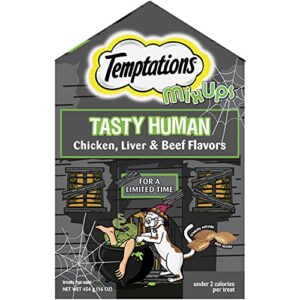 temptations mixups tasty human, chicken, liver & beef flavors, 16 oz. pouch