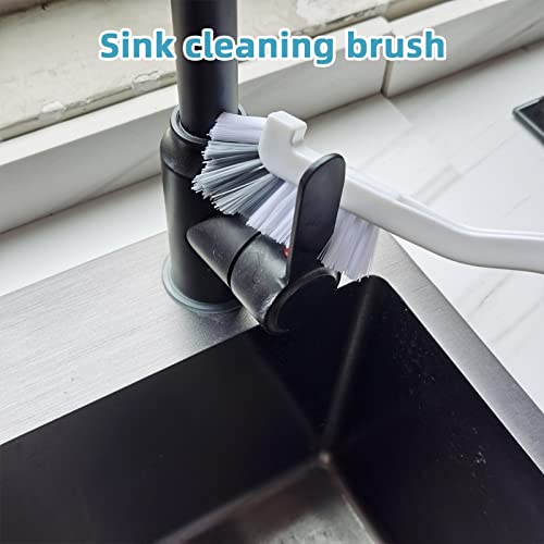 Sihuuu Cleaning Dish Brush, Bottle Brush,Bathroom Scrub Brushes, Kitchen Sink Brushes, 5 pcs Household Pot Pan Dishwasher Edge Corners Tile Deep Cleaning Brushes