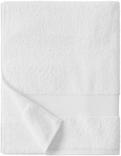 Amazon Aware 100% Organic Cotton Plush Bath Towels - 6-Piece Set, White