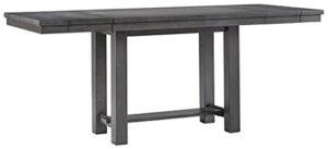 signature design by ashley myshanna counter height dining extension table, 0, gray
