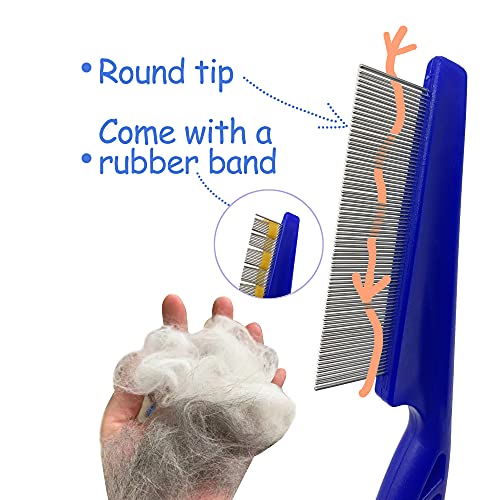 Falltail 3pcs Rabbit Bunny Grooming Kit with Bunny Grooming Brush Nail Clipper Grooming Comb for Rabbit Bunny Guinea Pig Shedding