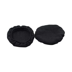 cactusangui ear cushion cover knitted comfortable fabric headphone protector breathable portable large black