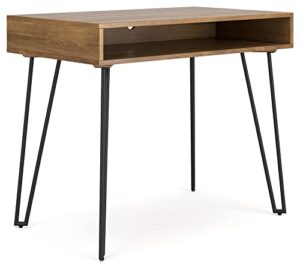 signature design by ashley strumford home office desk, 36", light brown
