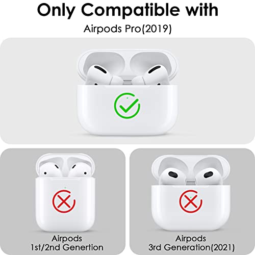 Case for Airpods Pro 1st Generation, Filoto Cute Apple Airpod Pro Cover for Women Girls, Silicone Case for Air Pod Pro Wireless Charging Case with Bracelet Keychain Accessories (Dark Leopard)