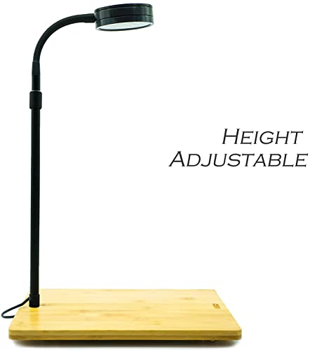 HIRO AQUATICS Height Adjustable Full Spectrum Nano LED Light, fits Nano Tanks, Wabi kusa, Potted Plants, Betta Tanks(9W)