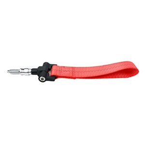 Modengzhe Red Tow Strap for Car High Strength Front or Rear Bumper Towing Hook Belt with Adapter Fitting Compatible with BMW or Other European Car Models if Applicable