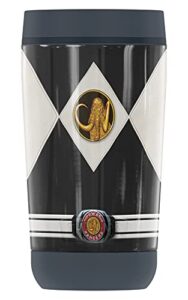 thermos power rangers black ranger uniform guardian collection stainless steel travel tumbler, vacuum insulated & double wall, 12 oz.