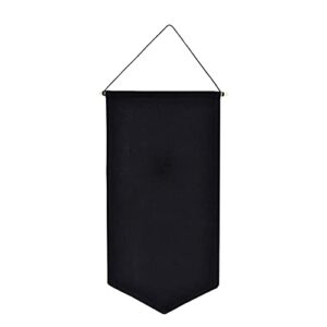 tookie hanging brooch pin organizer, canvas jewelry display pennant, badge collection board banner home party festival decorative storage holder for earrings/necklace/rings(black,size:m)