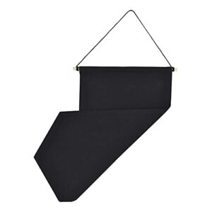 Tookie Hanging Brooch Pin Organizer, Canvas Jewelry Display Pennant, Badge Collection Board Banner Home Party Festival Decorative Storage Holder for Earrings/Necklace/Rings(Black,Size:M)