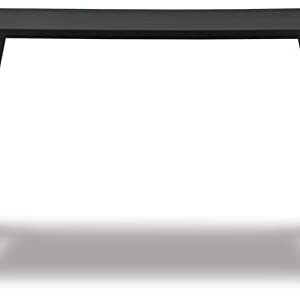 Signature Design by Ashley Otaska Mid Century Modern Rectangular Dining Room Table, Black