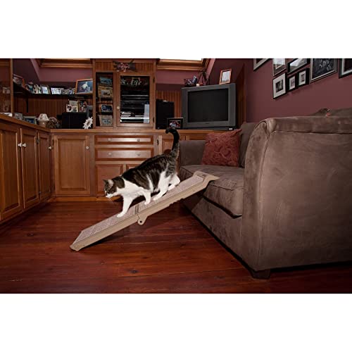 Pet Gear supertraX Ramps for Dogs and Cats, Maximum Traction Surface, Portable/Easy-Fold (No Tools Required), Built in Handle for Travel, 5 Models, 42-71 Inches Long, Supports 150-200lbs