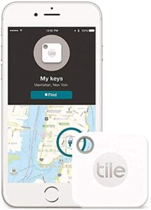 tile mate - key finder, phone finder, anything finder - item locator - non retail packaging - 1 pack white rt-16004/mate