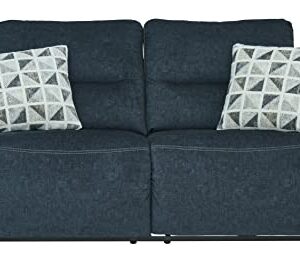 Signature Design by Ashley Paulestein 2 Seat Reclining Power Sofa, 81"W x 41"D x 40"H, Blue