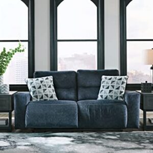 Signature Design by Ashley Paulestein 2 Seat Reclining Power Sofa, 81"W x 41"D x 40"H, Blue