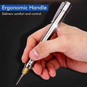 Metal Scribe,Rechargeable Engraving Pen Engraver Portable Cordless Electric Grinding Pen DIY Rotary Tool Kit