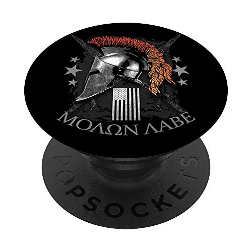 Epic USA Molon Labe Come and Take Them Spartan 2nd Amendment PopSockets Swappable PopGrip