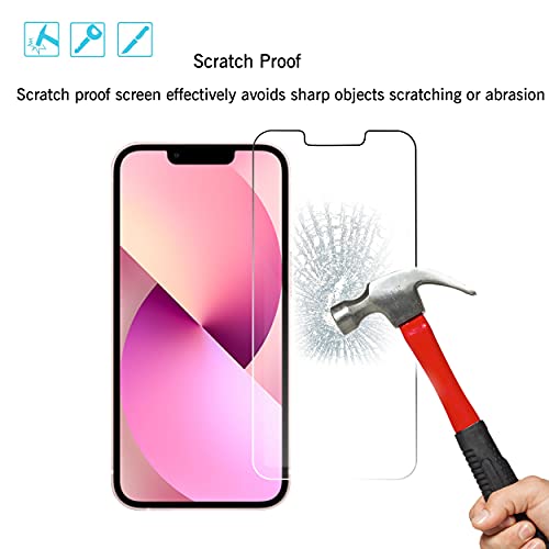 Ailun 2 Pack Screen Protector for iPhone 13 [6.1 inch Display] with 2 Pack Tempered Glass Camera Lens Protector,[9H Hardness]-HD[4 Pack]