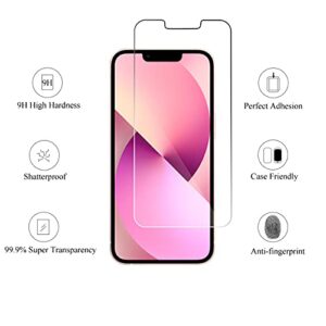 Ailun 2 Pack Screen Protector for iPhone 13 [6.1 inch Display] with 2 Pack Tempered Glass Camera Lens Protector,[9H Hardness]-HD[4 Pack]