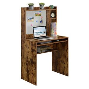 Convenience Concepts Designs2Go Student Desk with Magnetic Bulletin Board and Shelves, Barnwood