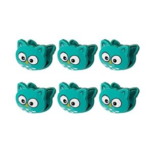 brandname xxhailan cute owl kitchen clips food clips bag clips chip clips clothespins paper clips food clips bag clips clothes pins for snacks and laundry 6 pcs, blue