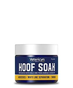 Vetericyn Hoof Soak. for Hooves with Sole and Frog Damage Caused by Abscesses, Whitel Line Separation, and Thrush. 30 Grams