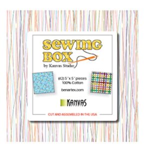 kanvas studio sewing box 5x5 pack 42 5-inch squares charm pack benartex