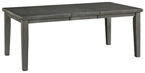 signature design by ashley hallanden dining extension table, 0, gray