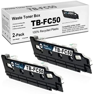hink 2 pack tb-fc50 tbfc50 waste toner container compatible replacement for e studio 2505ac 2515ac 3055c 3515ac 3555c 4508lp 4515ac 4555c 5015ac 5055c printer.