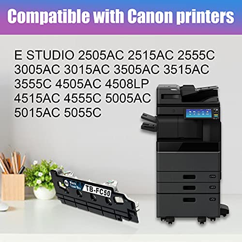 HINK 2 Pack TB-FC50 TBFC50 Waste Toner Container Compatible Replacement for E Studio 2505AC 2515AC 3055C 3515AC 3555C 4508LP 4515AC 4555C 5015AC 5055C Printer.