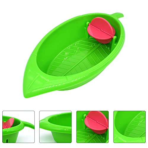 TEHAUX Bird Bath for Cage- Small Tub Bowl for Inside Cage Birdbath Shower for Parrot/Parakeets/Cockatiels/Canary/Budgerigar (Rosy, Green)