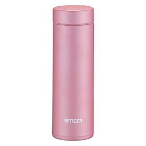 tiger mmp-k030pe thermos bottle, water bottle, 10.1 fl oz (300 ml), screw mug bottle, 6 hours hot and cold retention, home use, usable as a tumbler, rose pink