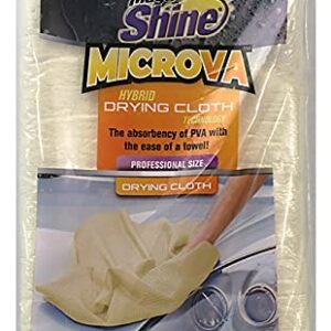 Magna Shine MicroVA Super Absorbent Hybrid Microfiber PVA Drying Towel for Car Exterior/Interior, Multipurpose Drying Towel Ideal for Home Use, Boat, Motorcycle