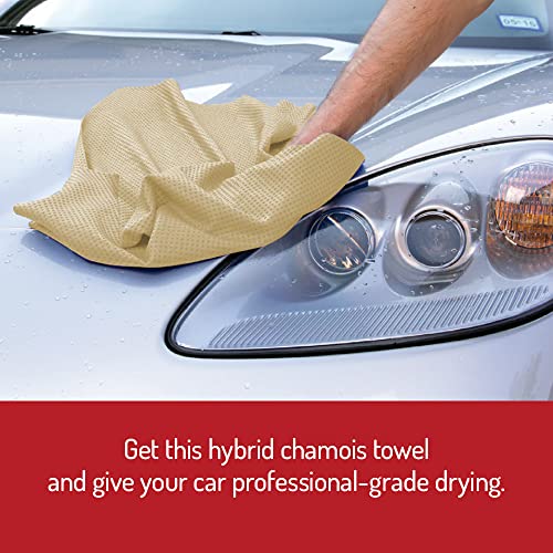 Magna Shine MicroVA Super Absorbent Hybrid Microfiber PVA Drying Towel for Car Exterior/Interior, Multipurpose Drying Towel Ideal for Home Use, Boat, Motorcycle