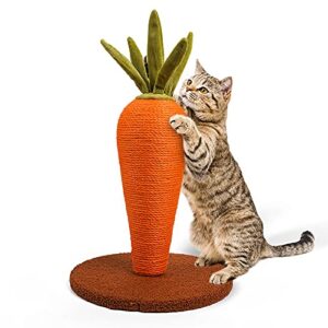 21” tall cat scratching post for indoor cats by youmi, sisal scratch posts, sisal cat post, sisal cat scratcher for large cats and kittens