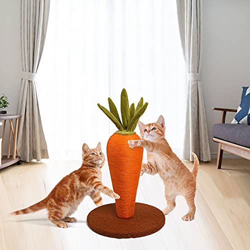 21” Tall Cat Scratching Post for Indoor Cats by YOUMI, Sisal Scratch Posts, Sisal Cat Post, Sisal Cat Scratcher for Large Cats and Kittens