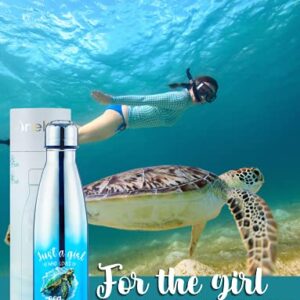 Sea Turtle Stainless Steel Water Bottle, Turtle Themed Gifts, Sea Turtle Party Supplies, Double Wall Vacuum Insulated Thermo Bottle