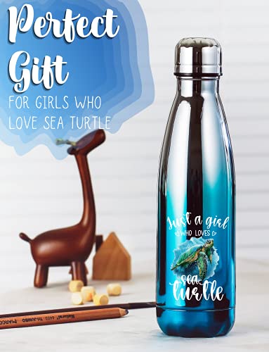 Sea Turtle Stainless Steel Water Bottle, Turtle Themed Gifts, Sea Turtle Party Supplies, Double Wall Vacuum Insulated Thermo Bottle