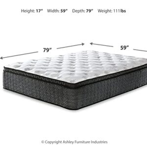 Signature Design by Ashley Ultra Luxury ET with Memory Foam Mattress, Queen, White