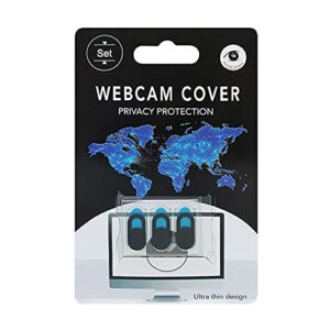 webcam privacy camera cover slider, ultra thin design, privacy protection, black (hcy-x003wh50)