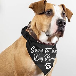 Soon to Be Big Brother Blue Dog Bandanas, Gender Revealing Dog Scarf Photo Prop, Pet Accessories for Dog Lovers, Pet Baby Announcement Scarf Accessories, Pack of 2